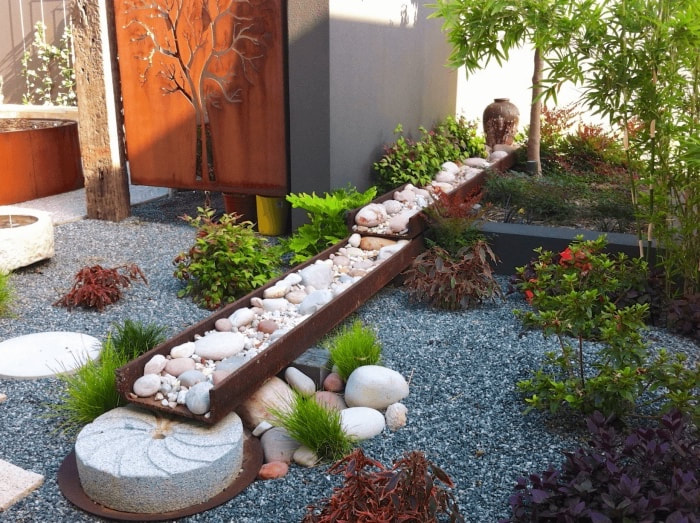 Jardin zen japonais - Objet de décoration avec accessoires et